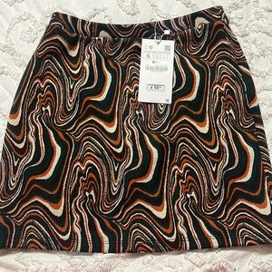 Abstract Patterned Women's Skirt